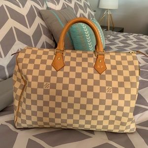 Louis Vuitton Speedy 35 Damier Azur